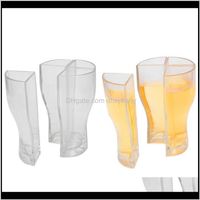 Drinkware Kitchen, Dining Bar & Garden Drop Delivery 2021 Beer Glass Clear Thick Acrylic Material Practical Cola Mugs For Home Bars Qpilu