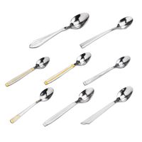 Camp Kitchen Handle Stainless Steel Coffee Spoon Ice Cream Tea Dessert Spoons Tableware