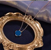 Hohe qualität Klassische Halskette Mode Elegante Klee Halsketten Geschenk für Frau Designer Schmuck Anhänger 18 Farbe mit Box Brauchen Sie zusätzliche Kosten