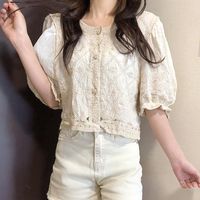 Compre al por mayor Elegantes Blusas De Color Beige de bajo precio \u0026 de  calidad con envío gratuito | Es.DHgate