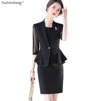 Compre al por mayor Elegantes Vestidos De Dos Piezas De La Chaqueta de bajo  precio \u0026 de calidad con envío gratuito | Es.DHgate