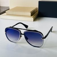 Top Quadratische Sonnenbrille Mode Ladys Designer Gold Gläser Neue Hohe Qualität Sonne Glasse Metal Frames Graue Gradientenlinse 62mm mit Kasten
