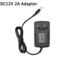 8pcs LED Driver power supply 12V 2A 24W lighting EU Plug Converter Adapter for RGB LED Strip light transformers switch AC 90-240V