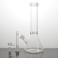 Бонгс водяной трубы кальян 11,8 дюймы стакана стакана Стекло Bong Classic Basic Style Прозрачные трубы.