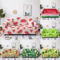 Chair Covers Fruit Pattern Spandex Sofa Cover Summer Style Sectional Couch All-inclusive Furniture Protector1