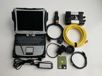 Auto Diagnostic Tool Code Scanner voor BMW ICOM Volgende A B C met de nieuwste Soft-Ware HDD-laptop CF19 Diagnostis Programmeur 3in1 OBD Full Cables