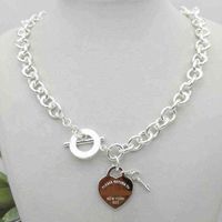 Women' s new TIF Silver Love Style necklace 925 sterling...