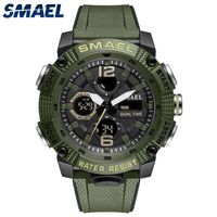 Relojes de pulsera Smael Sport Watches impermeable 50m Top Reloj despertador para hombre Digital 8039 Reloj de pulsera para hombre Ejército militar