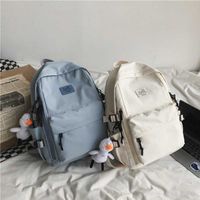 Casual Backpack Kawaii Women Nylon Waterproof School Bags For Teenager Girls Shoulder Mochilas Rucksacks 220117