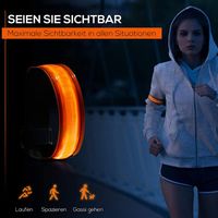 2pcs Reflektierendes Sicherheitssport-Nachtlauf-Armband mit hoher Sichtbarkeit 
