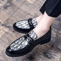 Men's Moccasins Leather Loafers Men Shoes for Lether Mens Dress Genuine Black White Formal Luxury Real Big Size