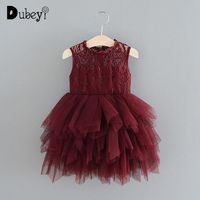 Compre al por mayor Niñas Vestidos De Color Borgoña de bajo precio \u0026 de  calidad con envío gratuito | Es.DHgate
