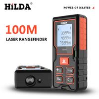 HILDA Laser Rangefinder Distance Meter 40M 60M 80M 100M Rangefinder Laser Tape Range Finder Building 210719