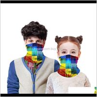 Scarves Caps Headwears Athletic Outdoor As & Outdoors2021 Childrens Protective Sports Cycling Mask Breathable Multi-Function Magic Headband B