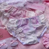 Damskie majtki Japonia Sexy Kobiety Stringi Pink Figi Dla Młodych Dziewczyn Słodka Śliczna Bielizna Koronkowa Lolita Panty Ruffles Materiały
