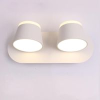 Wall Lamp LED For Bedroom Bedside Bathroom Sconce White Mounted Luminaire Modern El Lighting 8W 16W 360 Rotation