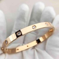 Luxus-Digner 316L-Stainls-Stahl-Gold-plattierter Armband-Marke-Liebe-Schraubendreher-Schrauben-Armband für Männer und Frauen