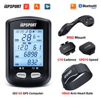 iGPSPORT iGS10S 10S GPS Enabled Bike Bicycle Computer Speedometer Wireless Cycle Odometer BLE ANT+ 220106