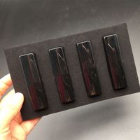 4 pcs / kit Lip Maquiagem Matte Vermelho Pigmento Batom Conjunto 4 Cor Água À Prova D 'Água Longuiding Batons com Caixa