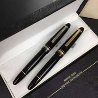 Designer de luxo de alta qualidade fonte canetas de escritório rolo baller caneta resina materiais de st149