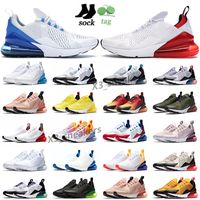 Nike Air Max 270 Newest 27s Hombres Running Zapatos Triple Negro Blanco Foto Azul Anthracite Royal Volt Sepia Stone Be True Mens Women Designer Sneakers 36-45