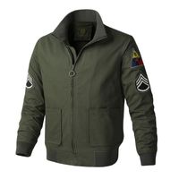 Мужские куртки Thoshine Brand Spring Осень 100% хлопок Pilot Bomber Cargo мужская мода Верхняя одежда Куртка Patch Epalet Повседневная вершины