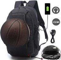 Mochila tuuan marca mochilas de basquete com carregador USB saco de escola pro esporte impermeável capacidade ultra-grande