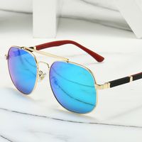 Óculos de sol para homens e mulheres estilo anti-ultravioleta placa retro oval quadro completo moda óculos cinco cores
