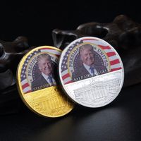 Donald Trump Coin Amerika Başkanı Hatıra Sikke Amerika Birleşik Devletleri Büyük Metal Rozeti Craft Koleksiyonu