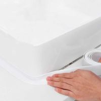 Mutfak Gap Su Geçirmez Bant DIY Banyo Sızdırmazlık Beyaz PVC Kendinden Yapışkanlı Duvar Sticker Mutfak C0927