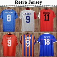 95 96 LAUDRUP Retro Mens Soccer Jerseys ALBERTZ GASCOIGNE MC...