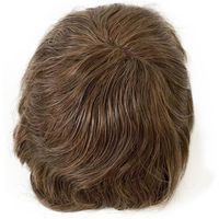 Bond 100% Human-Jungfrau-Haar-Toupee-indische Perücken für Männer langlebige starken Mono-NPU-Basis