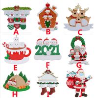 DIY Christmas Decoration Resin Ornaments Birthdays Party Gift Creative personalized souvenirs Ornament Family Accessories Red rope free