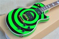 Custom Shop Zakk Wylde Green & Black Electric Guitar Mahogan...