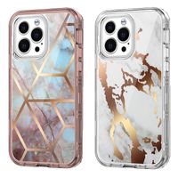Marble Phone Cases for Iphone 13 11 12 Pro XR Xs Max 8Plus Luxury Heavy Duty Shockproof Full Body Protection Defender Cover Fit With Samsung S20 S21 Plus Ultra