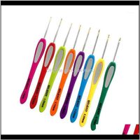 Sewing Notions Tools 8Pcsset 10Mm275Mm Abs Small Lace Knitting Set Diy Crochet Hooks Needles For Yarn Handle1 Hhzps Uapdt