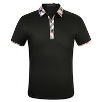 Dropship Moda Tasarımcısı erkek Polos Gömlek Erkekler Kısa Kollu T-shirt Orijinal Tek Yaka Gömlek Ceket Spor Jogging Suit M-3XL # 662