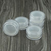 Verdampferöl nicht stick Silikonbehälter klar 3ml Kunststoff DAB Wachs Aufbewahrung Jar Bruchglas Wasserleitungen Acryl Siliziumgläser
