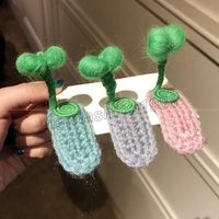 Cute Bean Sprouts Hairpin Funny Vintage Show Bean Sprout Hairpin Flower Plant Hair Clips For Kids Girls Women