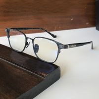 Gitnhed мужские очки рамка квадратные четкие линзы 52 мм титановые черные серебряные солнцезащитные очки кадры глазные принадлежности для глаз аксессуары с коробкой
