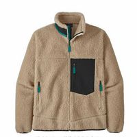 Diseñador hombre patagonia chaqueta gruesa cálido cálido abajo clásico retro moda invierno ropa exterior polar vellón pareja modelos cordero cachemir polabueas abrigo
