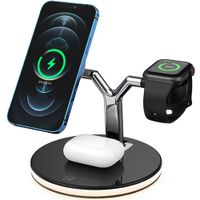 3 in 1 Magnetic Wireless Charger 15W Fast Charging Station f...