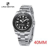 Hombres Reloj automático Zapphire Luxury Wristwatch Lacz Denton Acero inoxidable Impermeable Relogio Masculino Relojes de pulsera