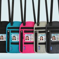 방수 다기능 여권 카드 넥 가방 키즈 코인 케이스 지갑 메신저 스토리지 가방 솔리드 컬러 티켓 보호 커버 원 숄더 팩 GG8X7DD