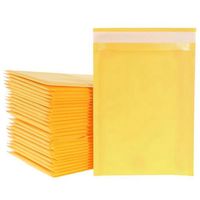 Gift Wrap 100PCS Kraft Paper Bubble Envelopes Bags Mailers Padded Envelope With Mailing Bag,