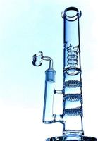 15,8 Zoll Drei Perkolator Wasserleitungen Shisha Tall Glass Bong Heady Dab Rigs Chicha Bubbler Rauchrohr mit 18 mm Schüssel