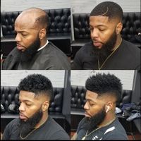 Perucas afro-americanas Base de pele de pele humana homens de cabelo homens 120% médio densidade Afro apertado toupee cacheado # 1 jato preto