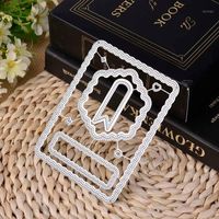 Painting Supplies Rectangle Lace Metal Cutting Dies Craft Decoration Scrapbooking Embossing Stencil Paper Card Making Stamps And