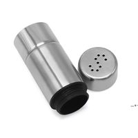 Stainless Steel Seasonings Cans Salt Storage Container Peppe...
