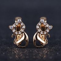 Dangle & Chandelier Trendy 585 Rose Gold Color Earrings For ...